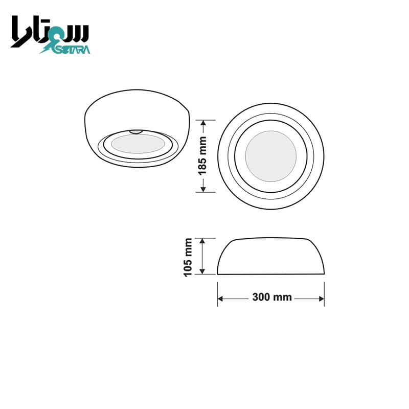 چراغ روکار FEC-577-30W — تصویر ۳