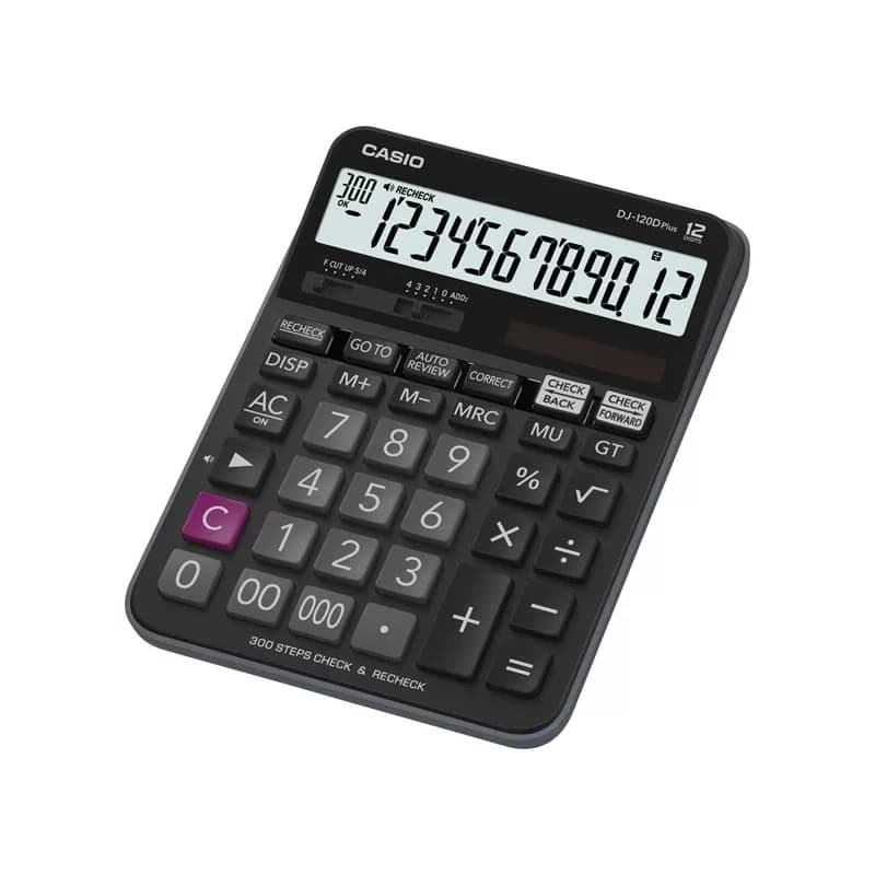 ماشین حساب رومیزی کاسیو مدل DJ-120D Plus — تصویر ۲