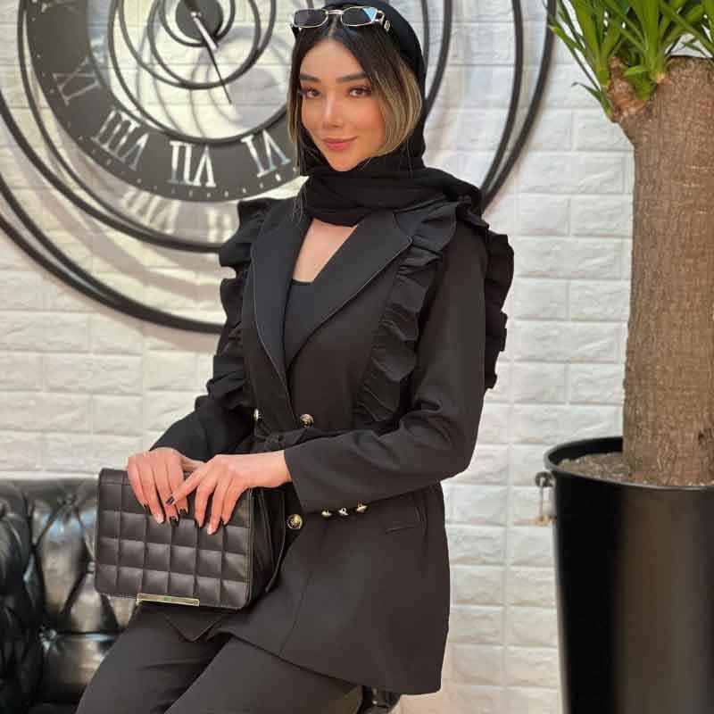 مانتو کتی یقه انگلیسی — تصویر ۴