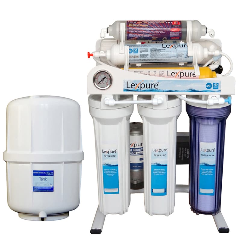 تصفیه آب خانگی ۷ مرحله ای لکس پیور اسمز معکوس مدل RO-LX1719