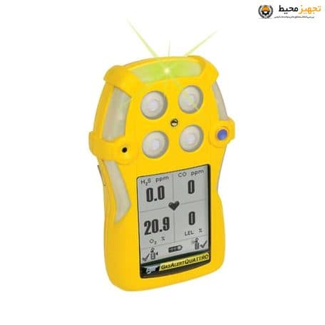 دستگاه گازسنج BW مدل Gas Alert Quattro — تصویر ۲