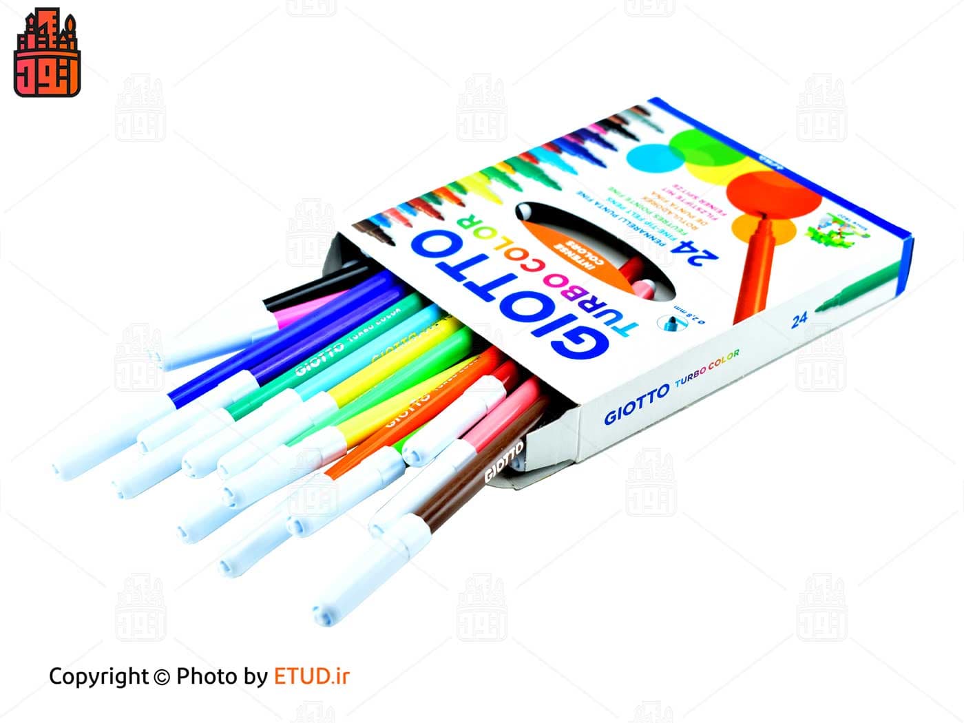 ماژیک 24 رنگ جیوتو مدل Turbo Color — تصویر ۳
