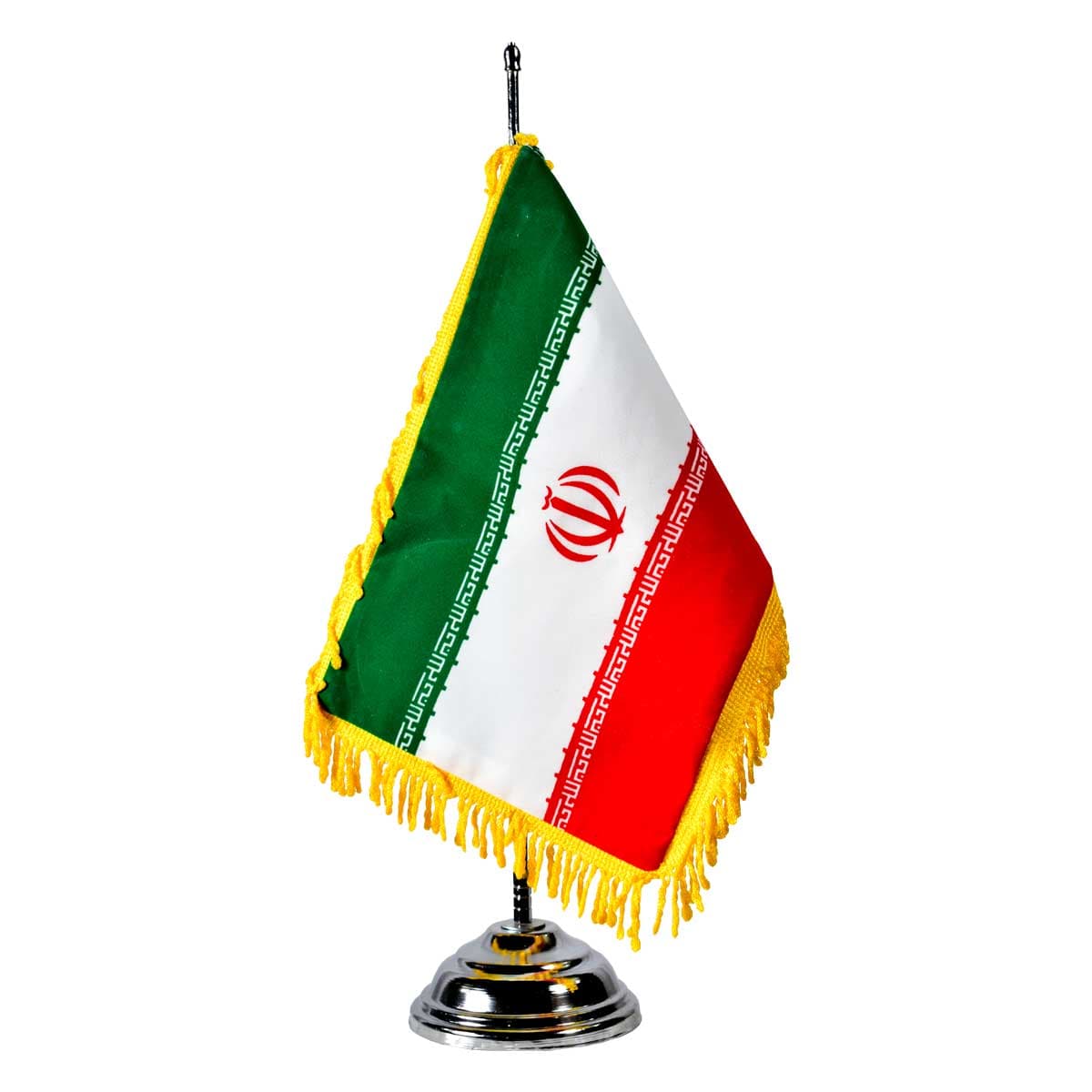 پرچم ایران رومیزی مخمل با پایه