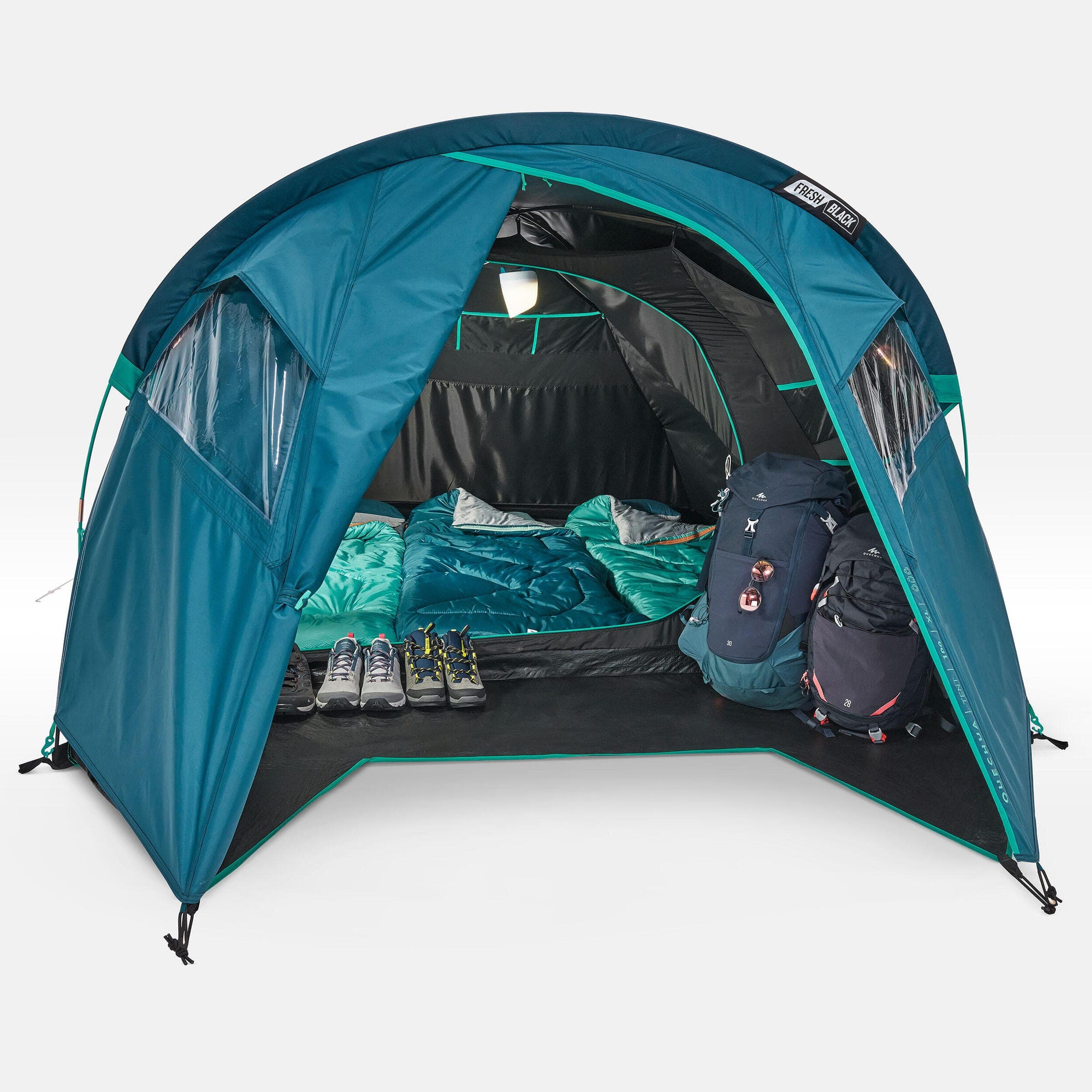 چادر 3 نفره QUECHUA مدل 3 MH100 Fresh & Black — تصویر ۴