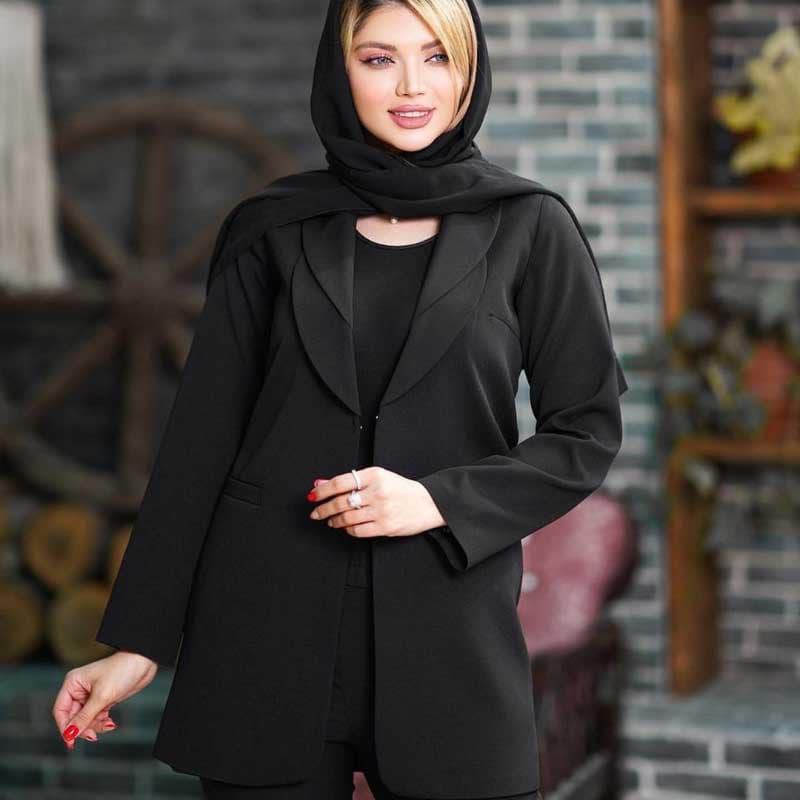 مانتو کتی یقه انگلیسی گرد — تصویر ۵