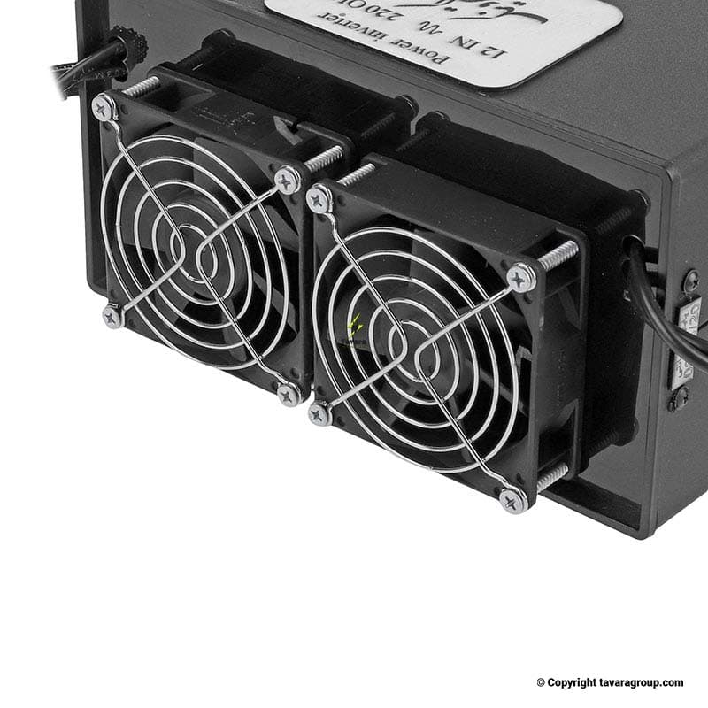 مبدل اینورتر صنعتی برق خودرو ونک الکترونیک 12V به 220V | ساخت ایران — تصویر ۲