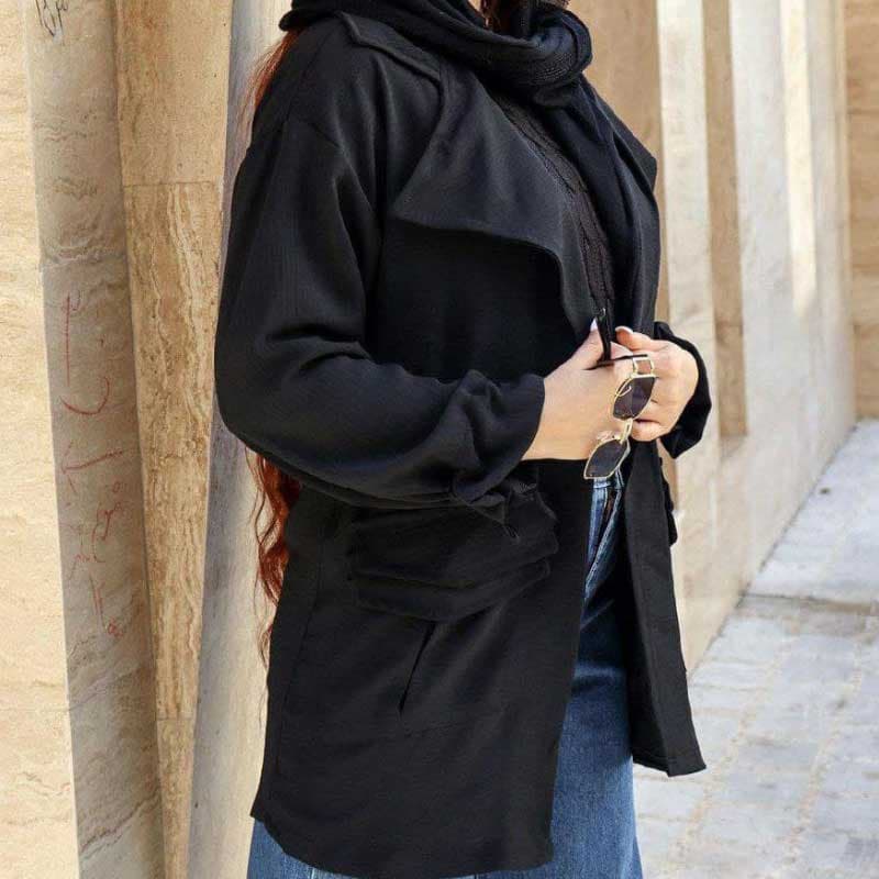 مانتو کتی آستین بند دار — تصویر ۸