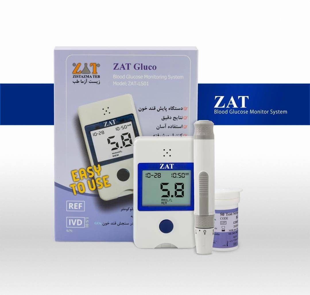 دستگاه تست قند خون ای بی چک مدل eB-S01 سخنگو با نوار 200 تایی