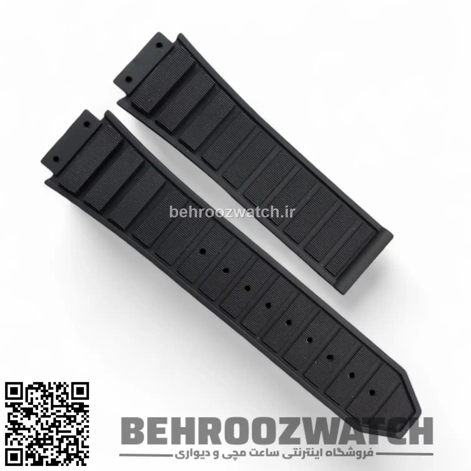بند ساعت هابلوت رابر مشکی Strap Hublot King Power