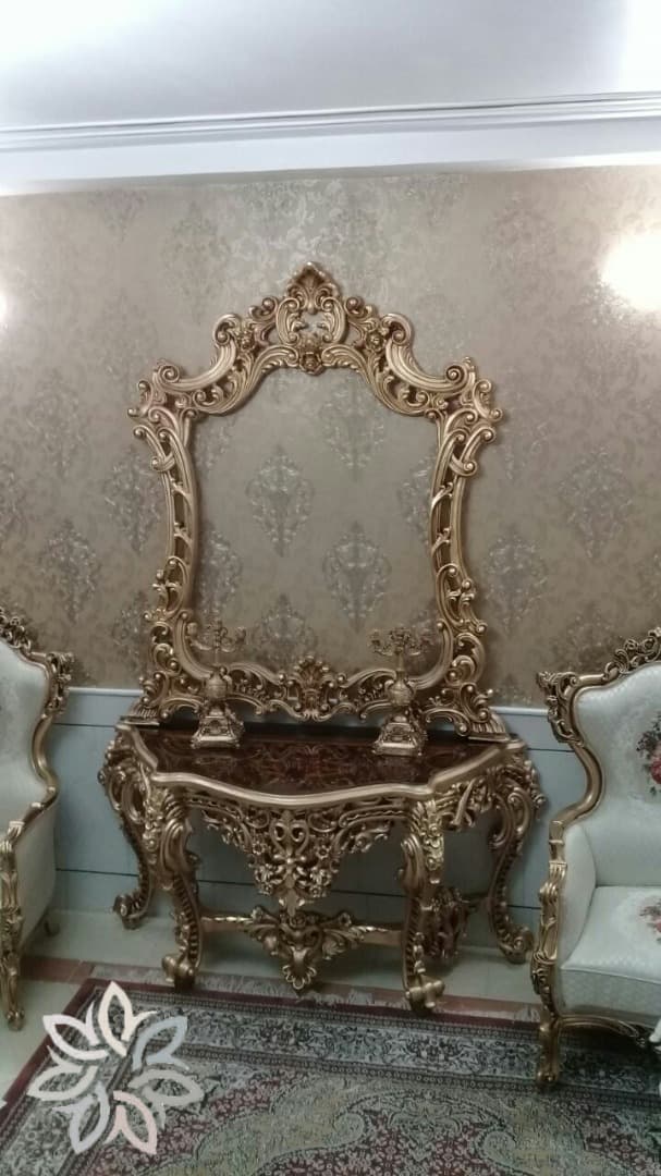 آینه کنسول عروس فایبرگلاس کد 101936