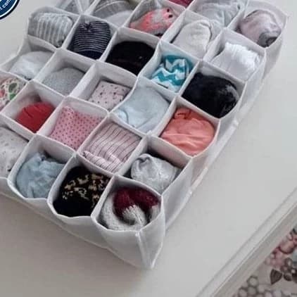 نظم دهنده کشو و کمد پارچه ای 30 خانه — تصویر ۳