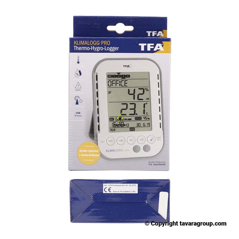 دیتالاگر ثبت دما و رطوبت تفا مدل صنعتی آزمایشگاهی Data Logger TFA 30.3039 — تصویر ۸