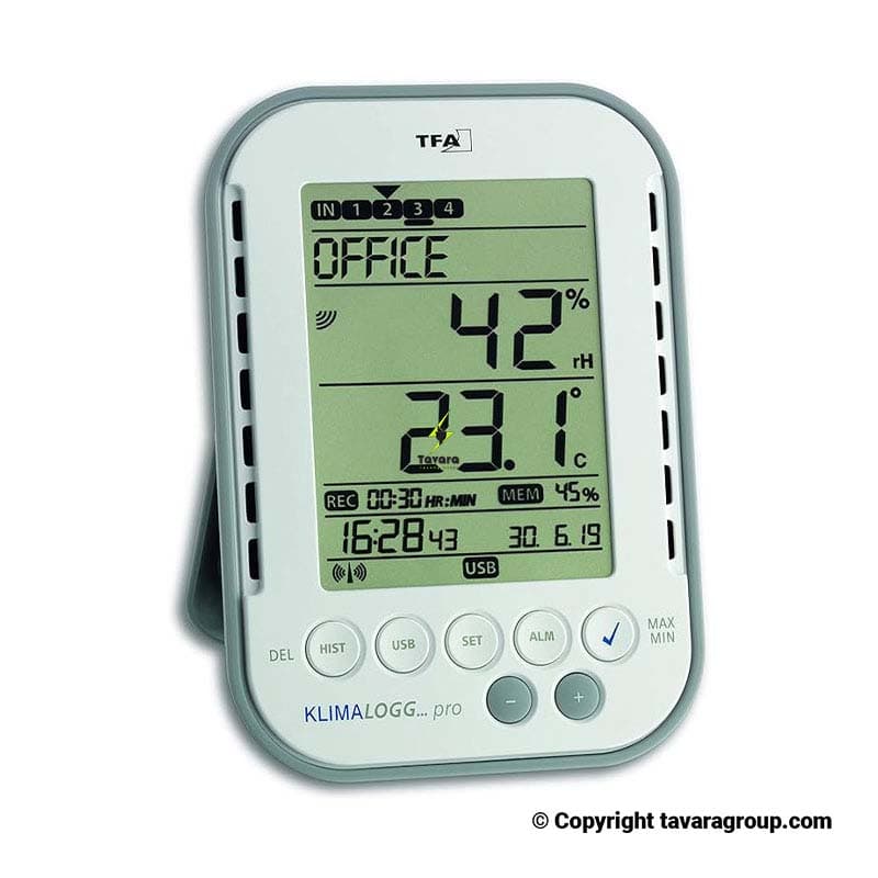 دیتالاگر ثبت دما و رطوبت تفا مدل صنعتی آزمایشگاهی Data Logger TFA 30.3039 — تصویر ۲