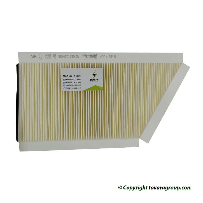 فیلتر کابین هوا پژو 206 و 207 ایساکو اورجینال آنتی باکتریال ساخت آلمان