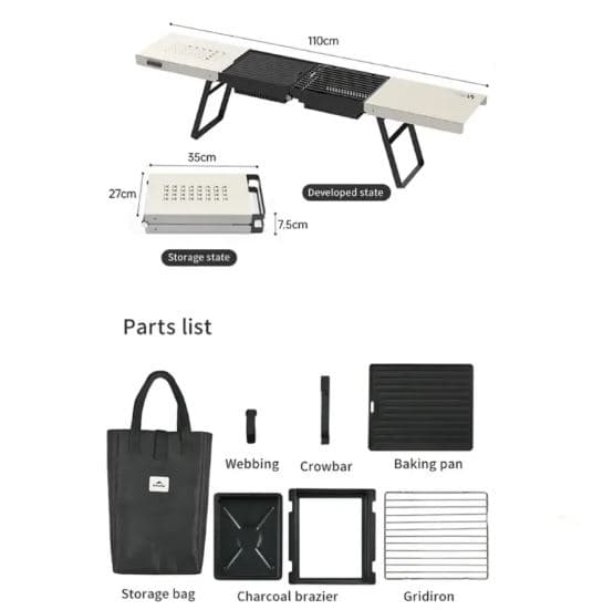 اجاق باربیکیو نیچرهایک Naturehike مدل CNK2300013 — تصویر ۲