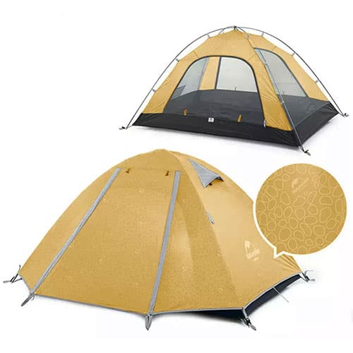 چادر کوهنوردی دو نفره (کله گاوی) نیچرهایک Naturehike مدل NH18Z022-P — تصویر ۳