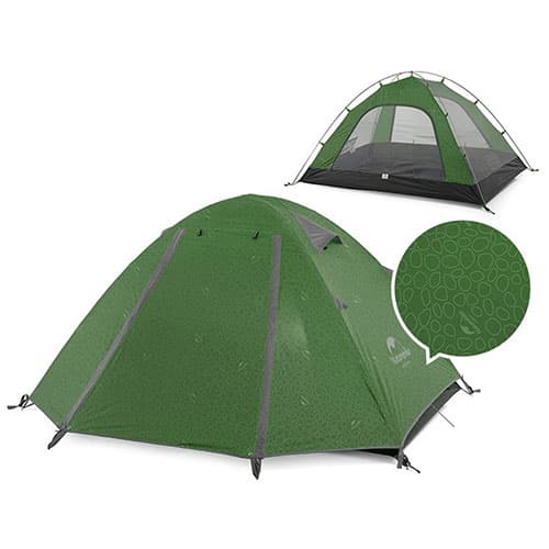 چادر کوهنوردی دو نفره (کله گاوی) نیچرهایک Naturehike مدل NH18Z022-P — تصویر ۲