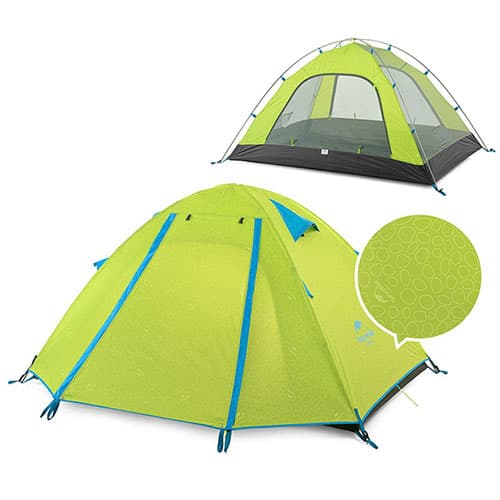 چادر کوهنوردی دو نفره (کله گاوی) نیچرهایک Naturehike مدل NH18Z022-P — تصویر ۶
