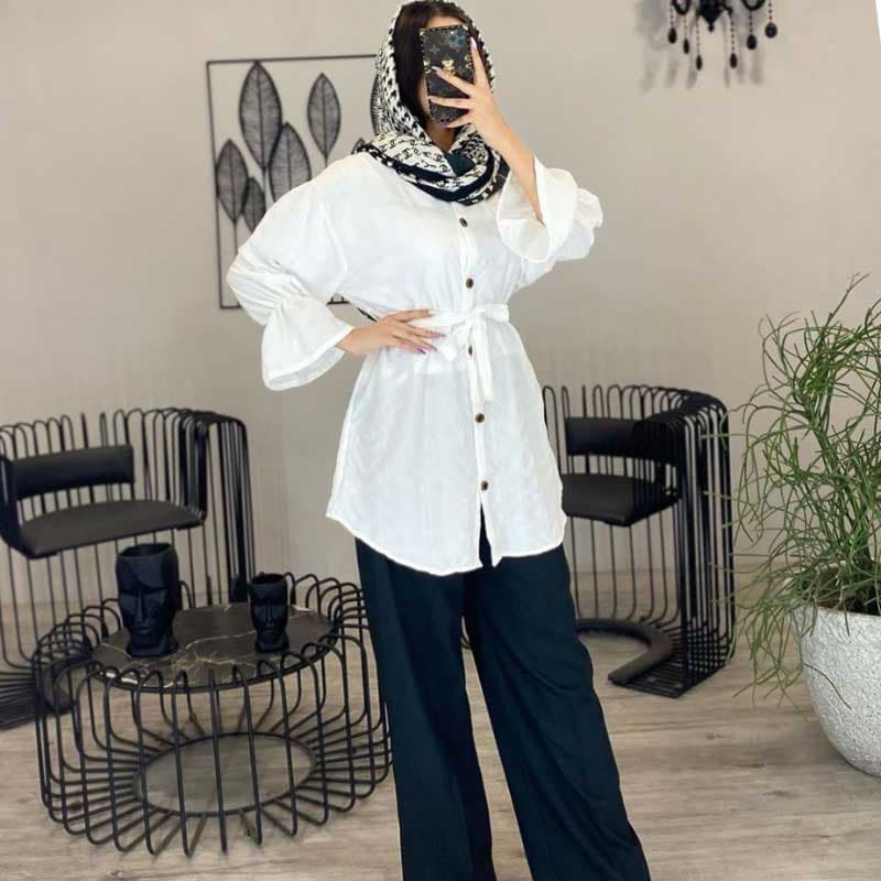 مانتو بهاره آستین شیپوری — تصویر ۵