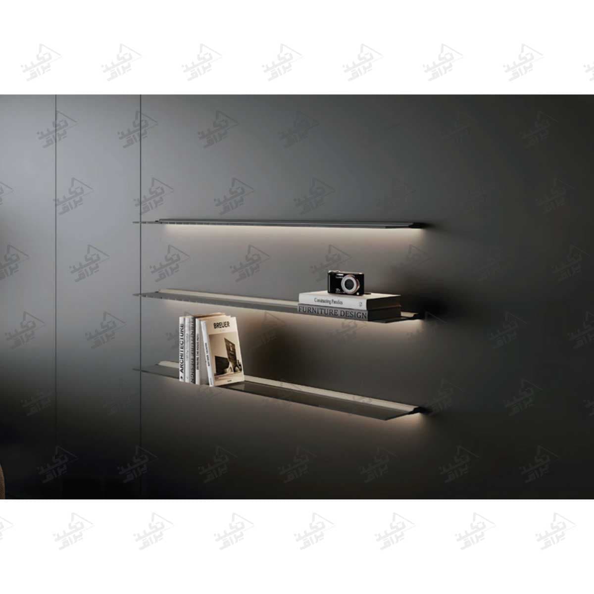 چراغ LED شلف شیشه ای فانتونی مدل فلوکسا N950_N951_N952 — تصویر ۲