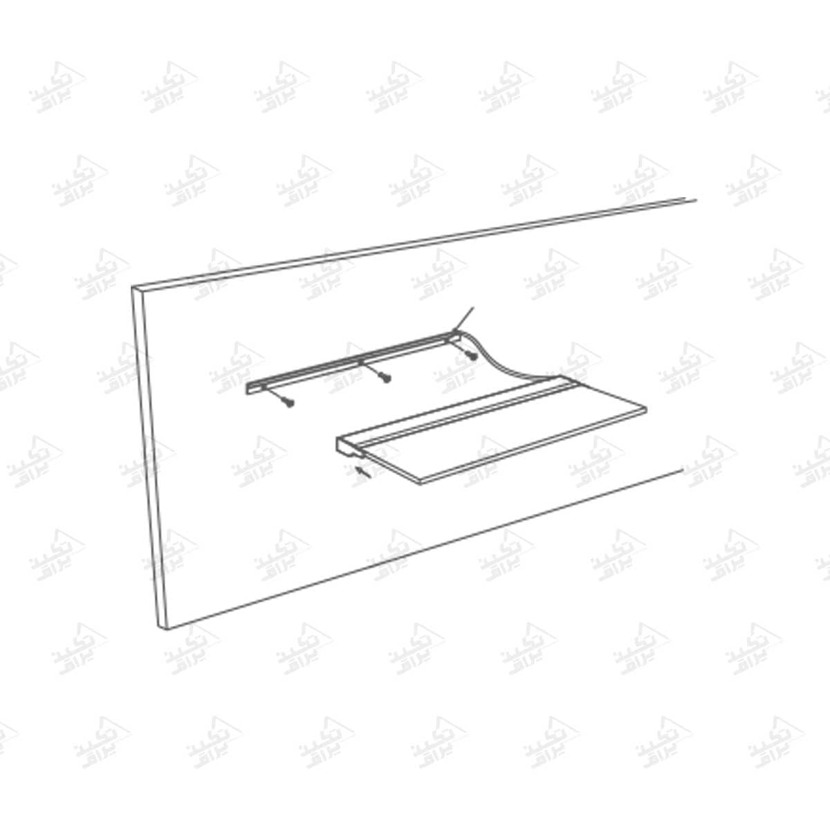 چراغ LED شلف شیشه ای فانتونی مدل فلوکسا N950_N951_N952 — تصویر ۴