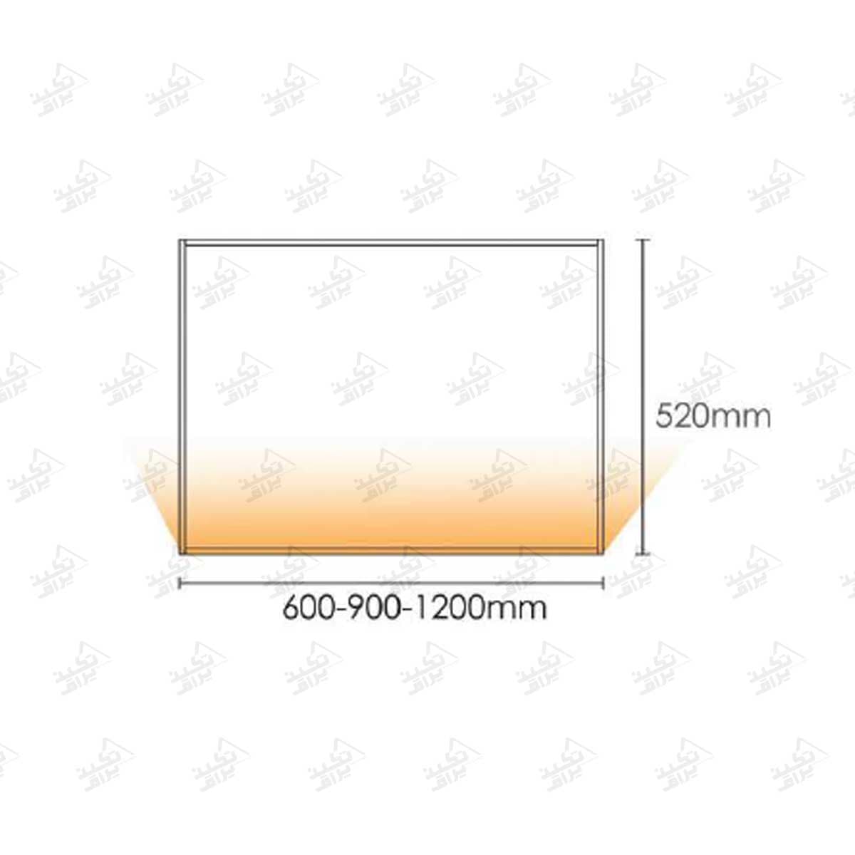 چراغ LED شلف شیشه ای عمق 52 سانت فانتونی مدل ملو N633_N634_N635 — تصویر ۳