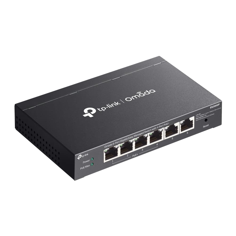 TPLINK ES206GP Omada 6-Port Gigabit Easy Managed Switch with 4-Port PoE — تصویر ۲