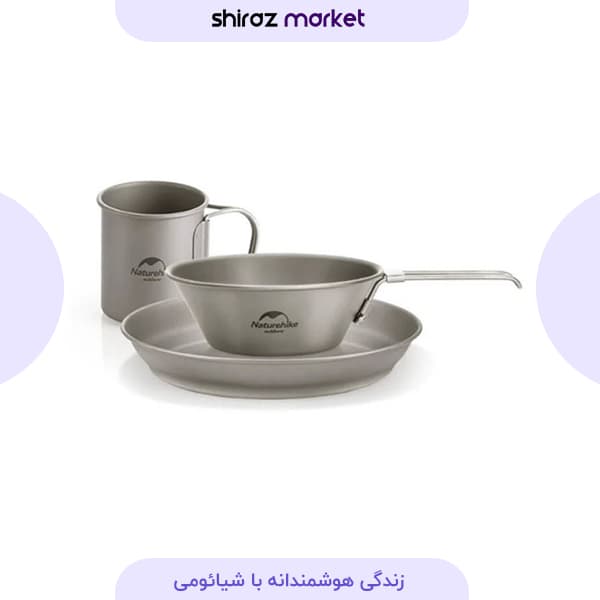 ست ظروف تیتانیومی کمپینگ نیچرهایک Naturehike مدل CNH22CJ044