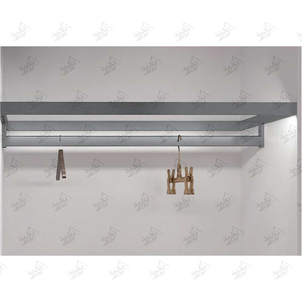 چراغ LED شلف شیشه ای همراه با رگال فانتونی مدل N643_N644_N645 — تصویر ۲