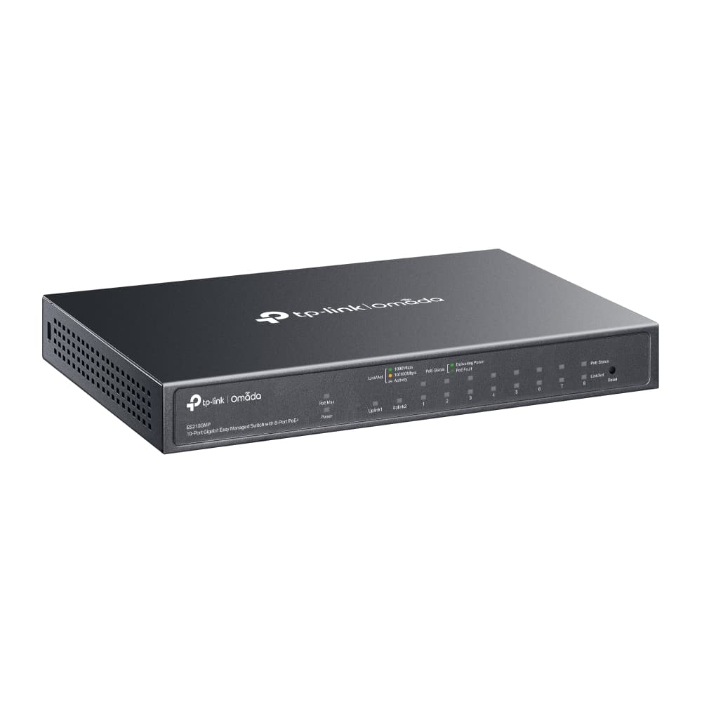 TP-LINK ES210GMP 10-Port Gigabit Easy Managed Switch with 8-Port PoE — تصویر ۳