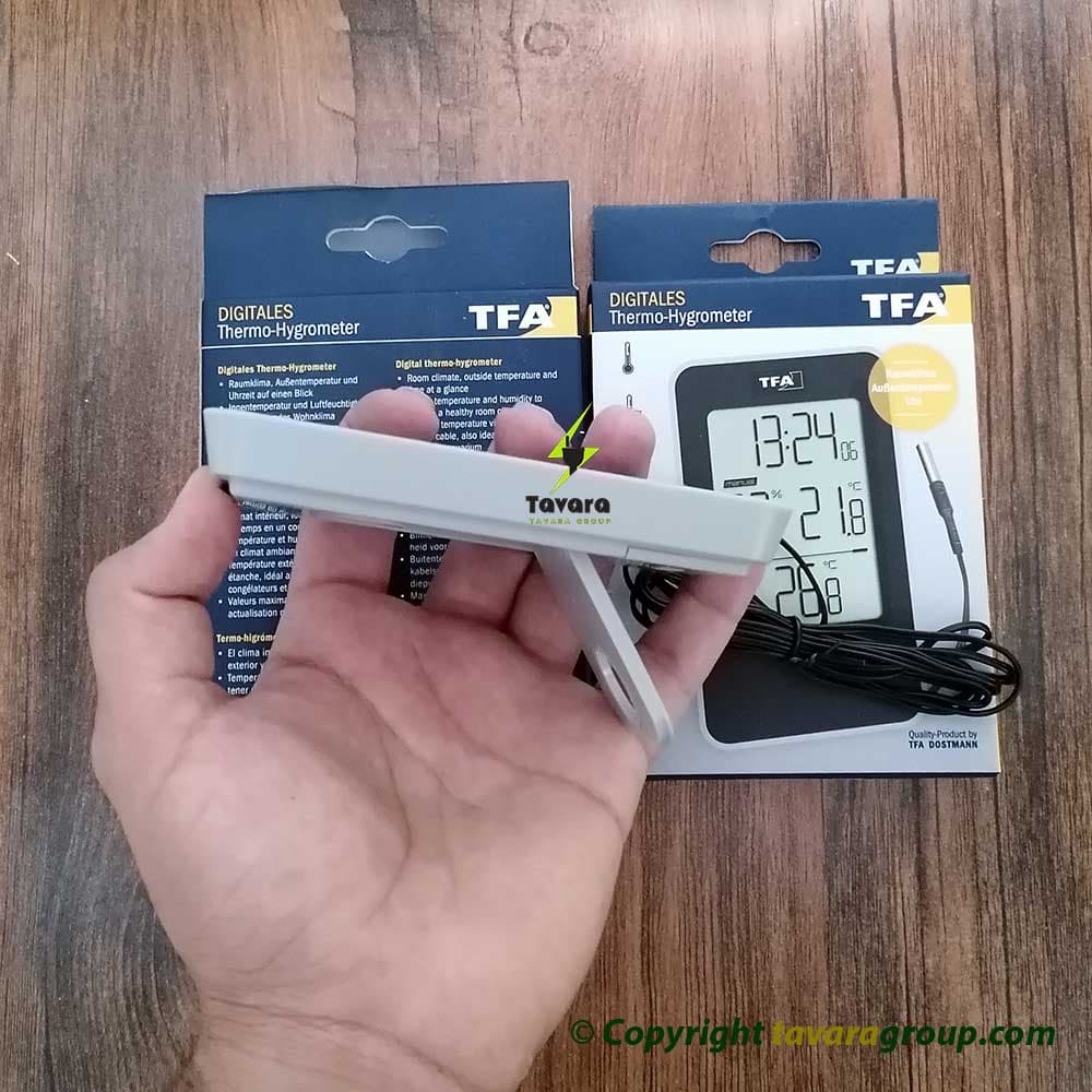 دماسنج و رطوبت سنج – ترموهیدرومتر دیجیتال تی اف ای TFA کد 30.5048 پراب دار — تصویر ۴
