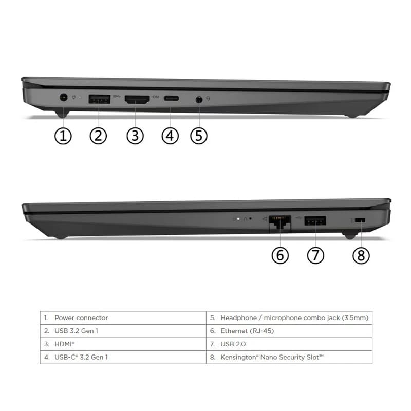 لپ تاپ لنوو مدل V15 G4 IRU i7 13620H 16GB DDR4 3200MHz 512GB SSD IPS — تصویر ۴