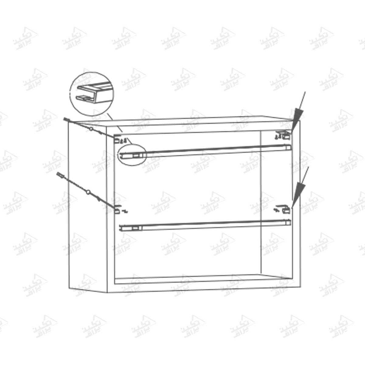 چراغ LED داخل کشو فانتونی مدل ولین N703_N704_N705 — تصویر ۳