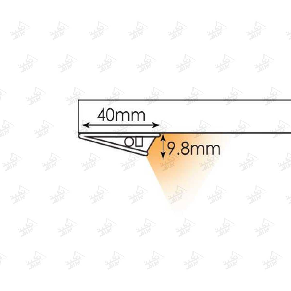 چراغ LED دکوراتیو مثلثی فانتونی مدل زنو N593_N594_N595 — تصویر ۳