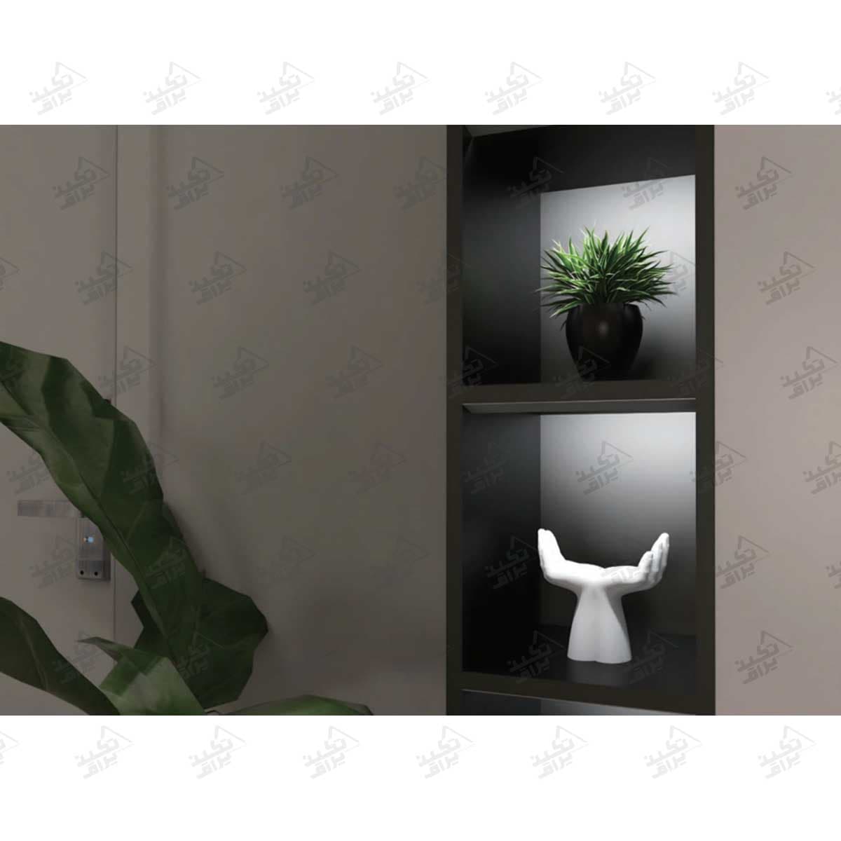 چراغ LED دکوراتیو مثلثی فانتونی مدل زنو N593_N594_N595 — تصویر ۲
