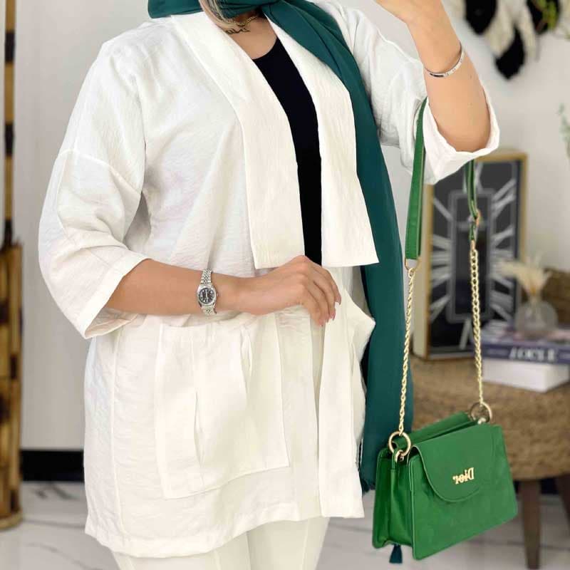مانتو کرسپو یقه آمریکایی — تصویر ۴
