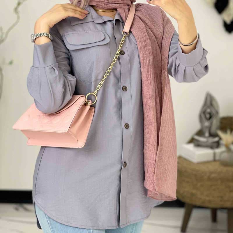 مانتو بابوس یقه مردانه — تصویر ۷