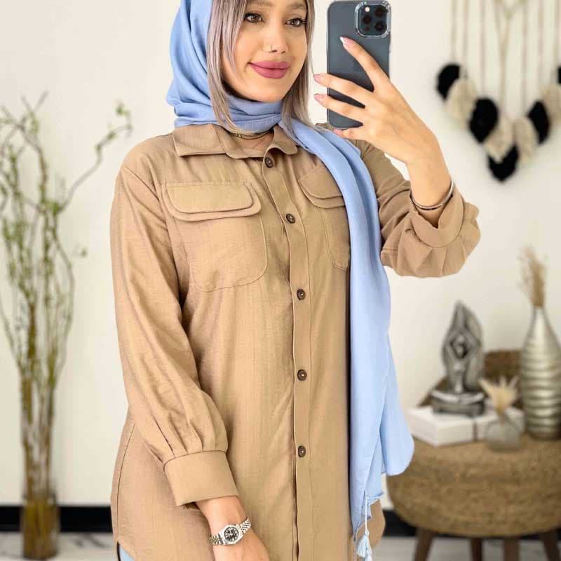 مانتو بابوس یقه مردانه