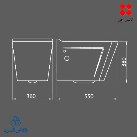 توالت فرنگی وال هنگ ورونیا درجه 2 — تصویر ۲