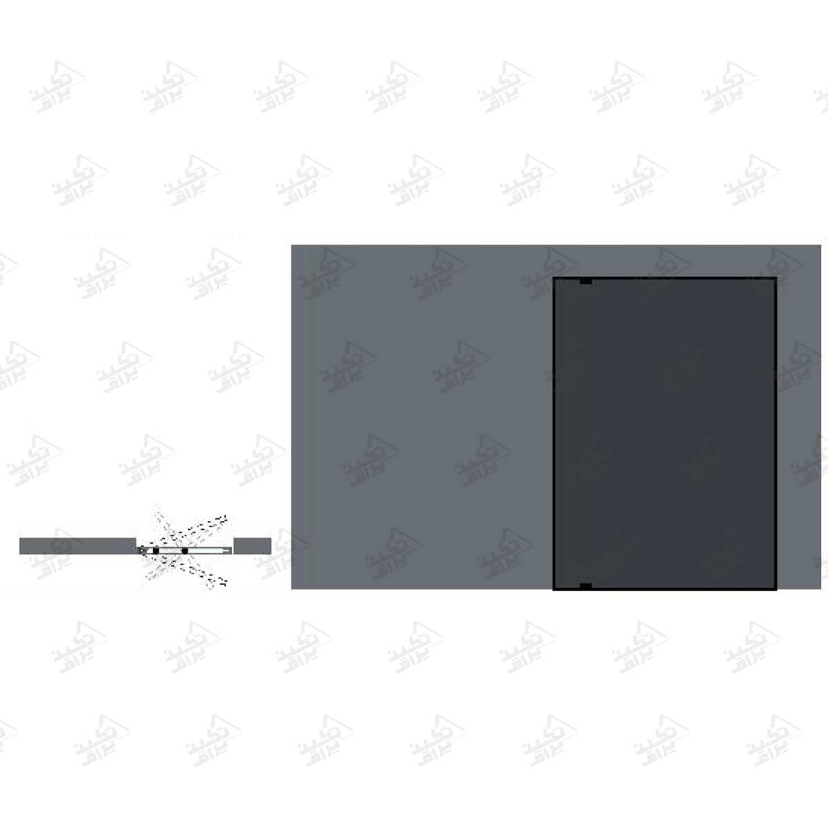 لولا محوری درب چوبی فانتونی مدل K814