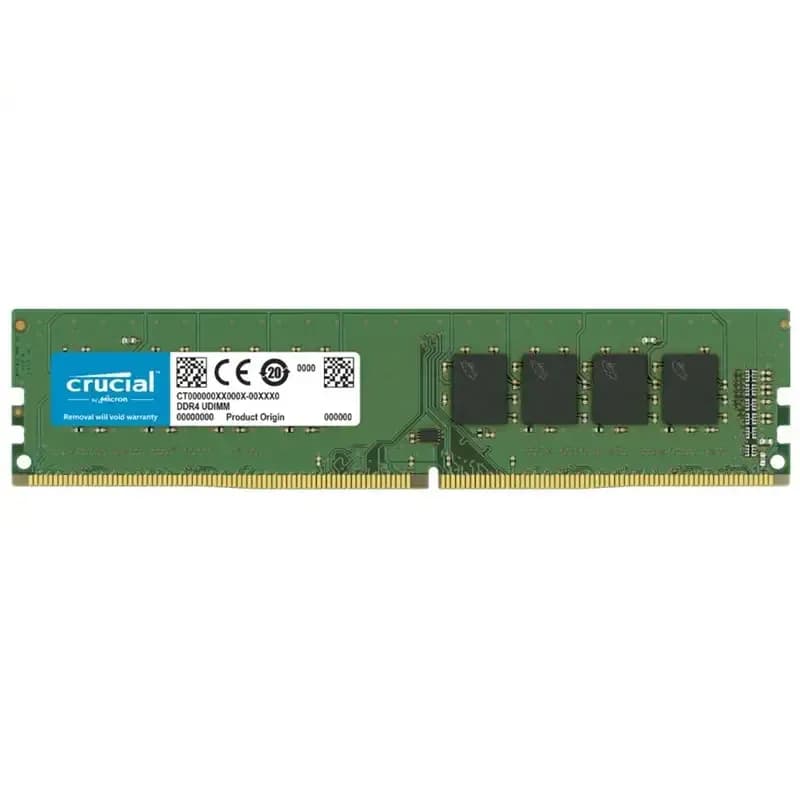 رم کامپیوتر کروشیال استوک DDR4 ظرفیت 4 گیگابایت CL17 تایمینگ 2400 مگاهرتز Crucial 4 GB DDR4 2400 Mhz — تصویر ۲