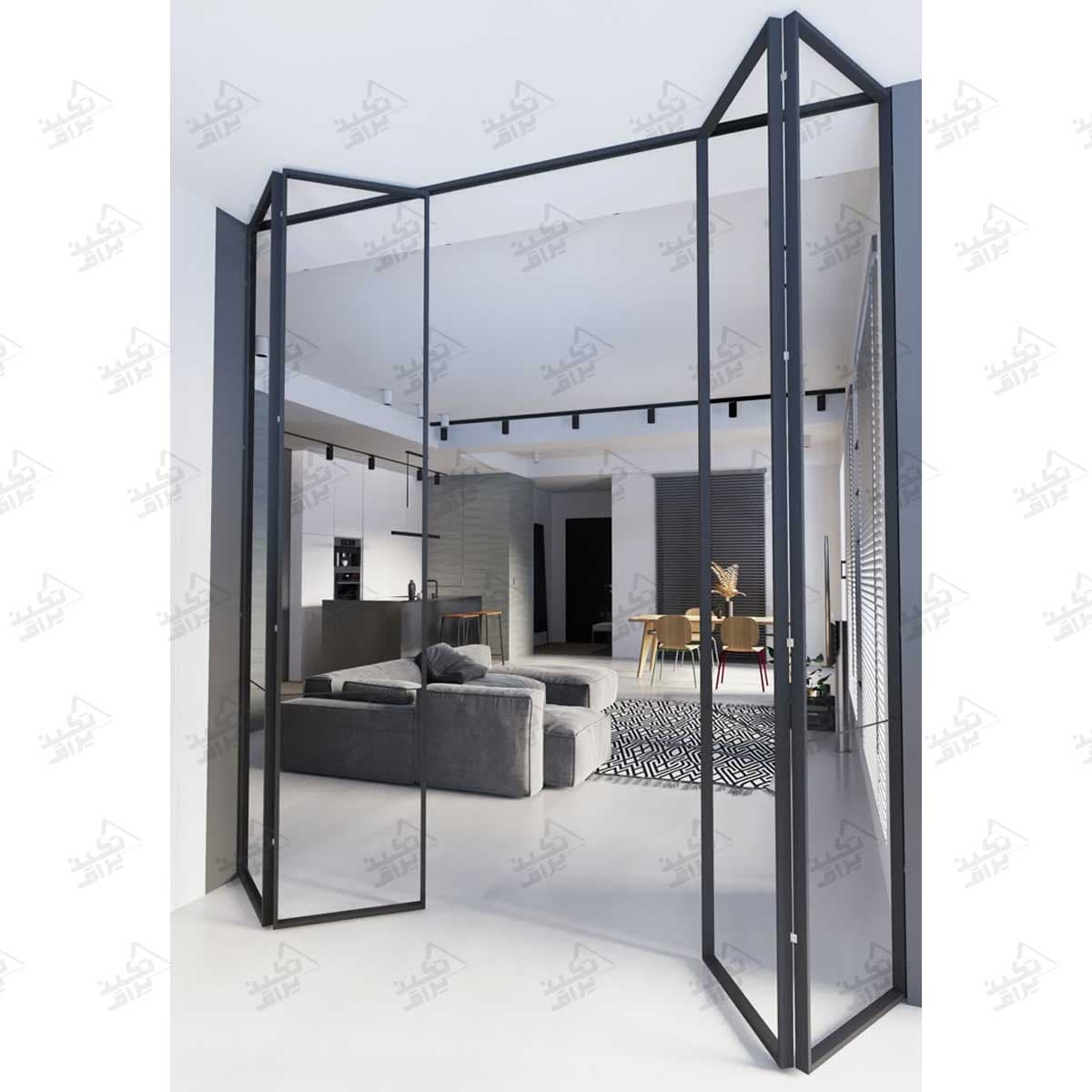 مکانیزم فولدینگ کرنر درب پروفیل آلومینیومی فانتونی مدل K712-K722
