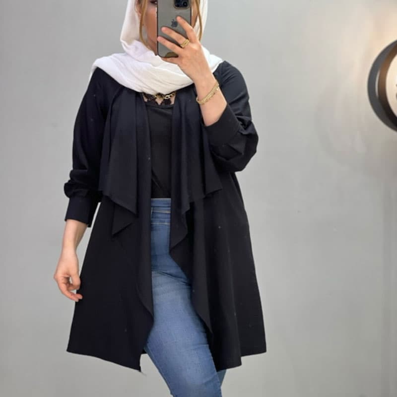 مانتو بابوس یقه آبشاری — تصویر ۸