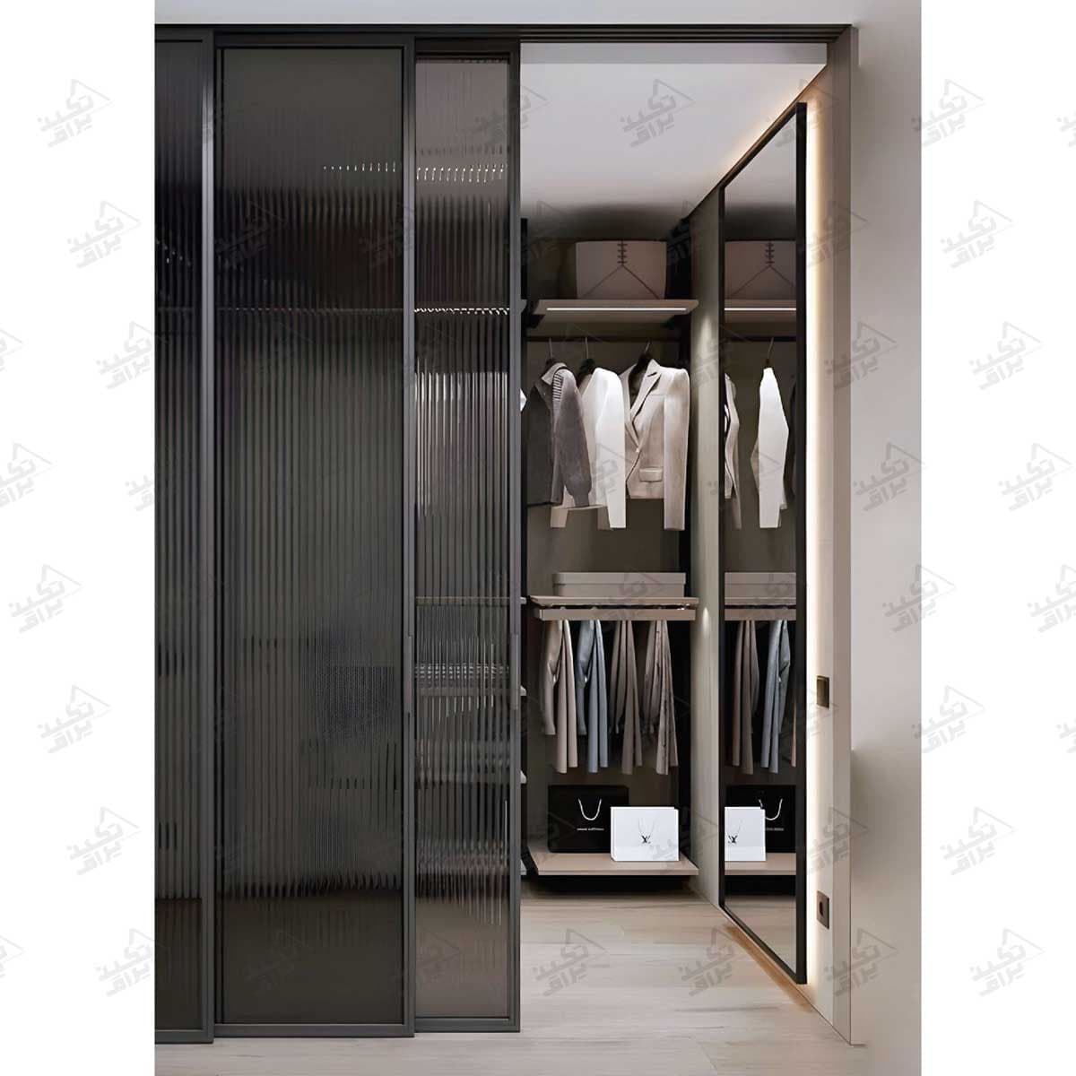 مکانیزم ریلی لینکیج درب پروفیل آلومینیومی فانتونی مدل K302~K306