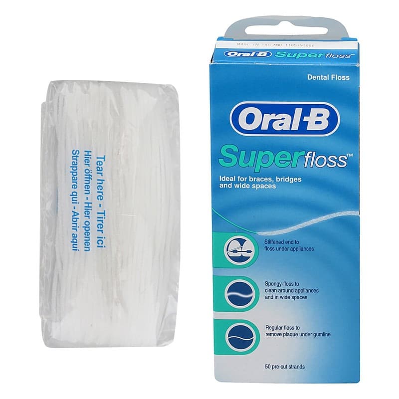 نخ دندان اورال بی مدل Super floss