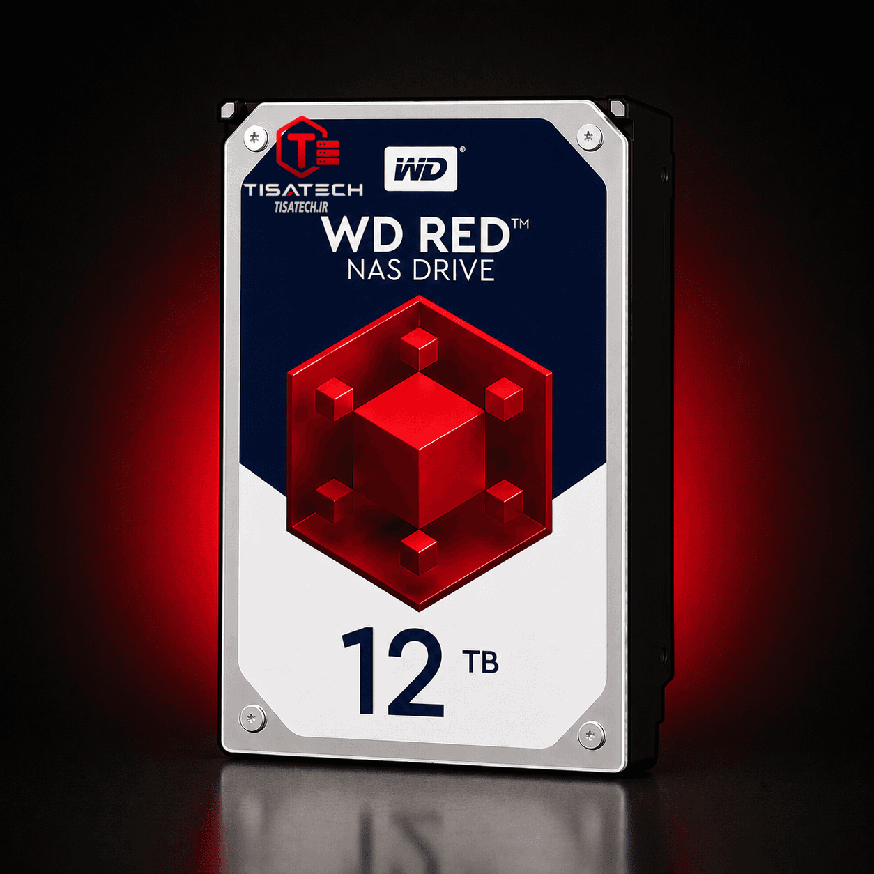 هارد وسترن 12 ترابایت قرمزwestern digital 12TB HDD red