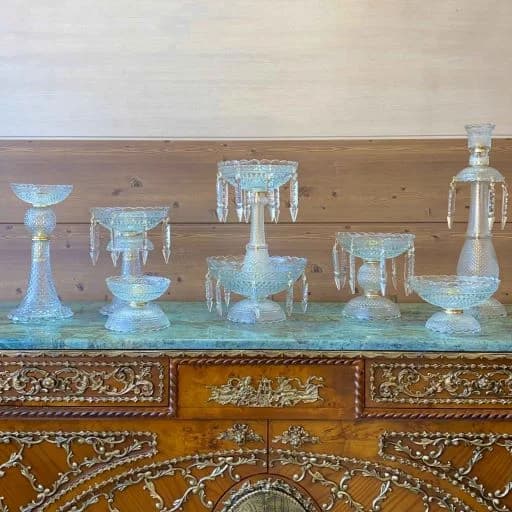 ظرف هفت سین کریستال سفید