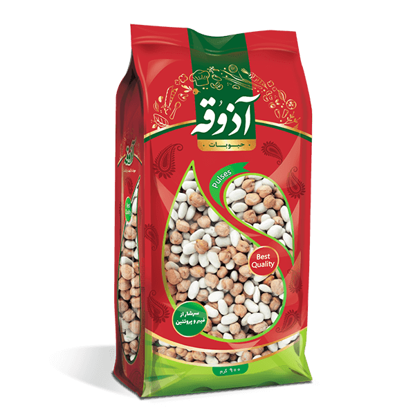 مخلوط نخود و لوبيا 900 گرمي آذوقه
