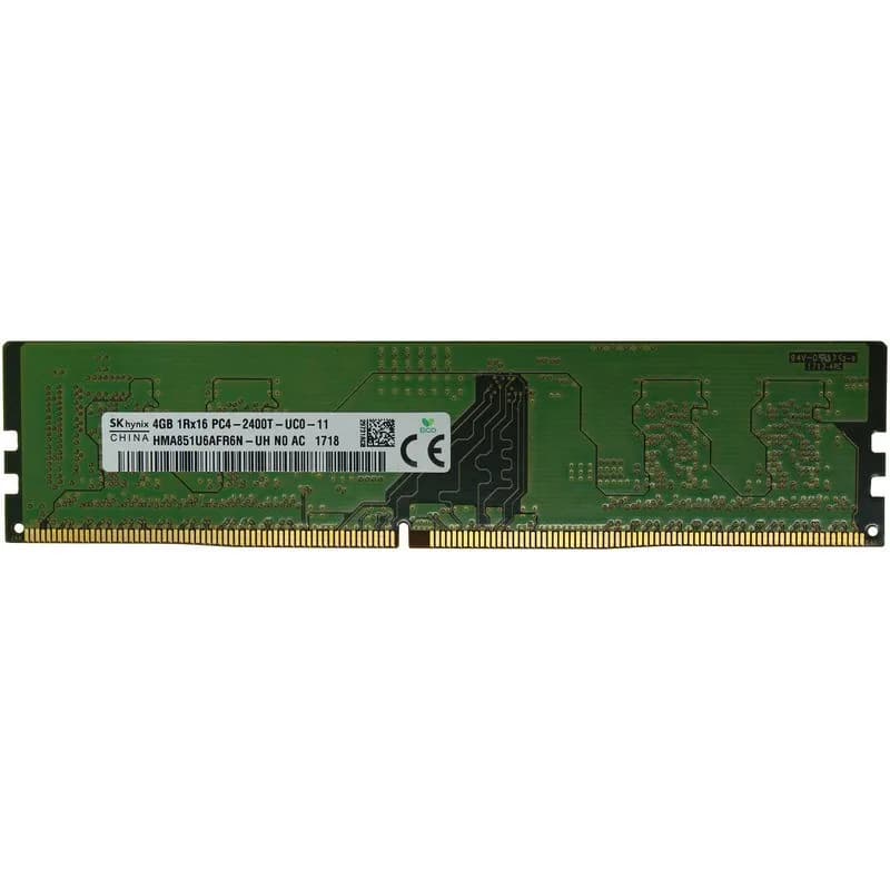 رم کامپیوتر اس کی هاینیکس استوک DDR4 ظرفیت 4 گیگابایت CL17 تایمینگ 2400 مگاهرتز SK Hynix 4 GB DDR4 2400 Mhz — تصویر ۲