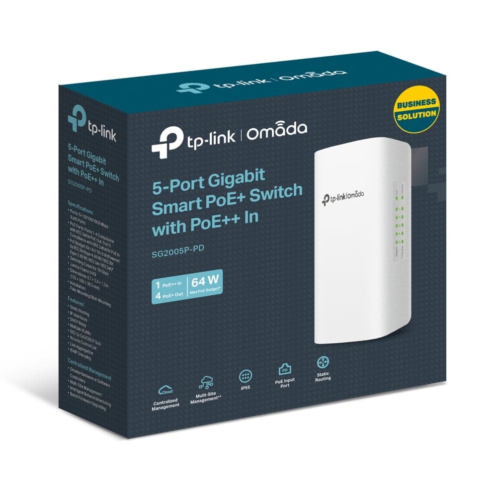 Tplink SG2005P-PD سوییچ شبکه ۵ پورت poe